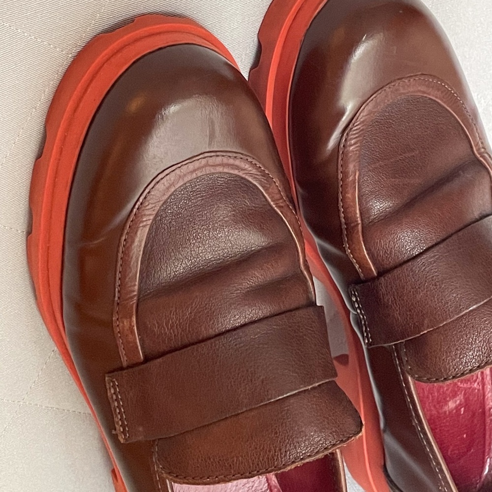 Camper Neuman/Mil Brown Loafer - Women's Size 40 - Pre-Owned - Picture 7 of 16